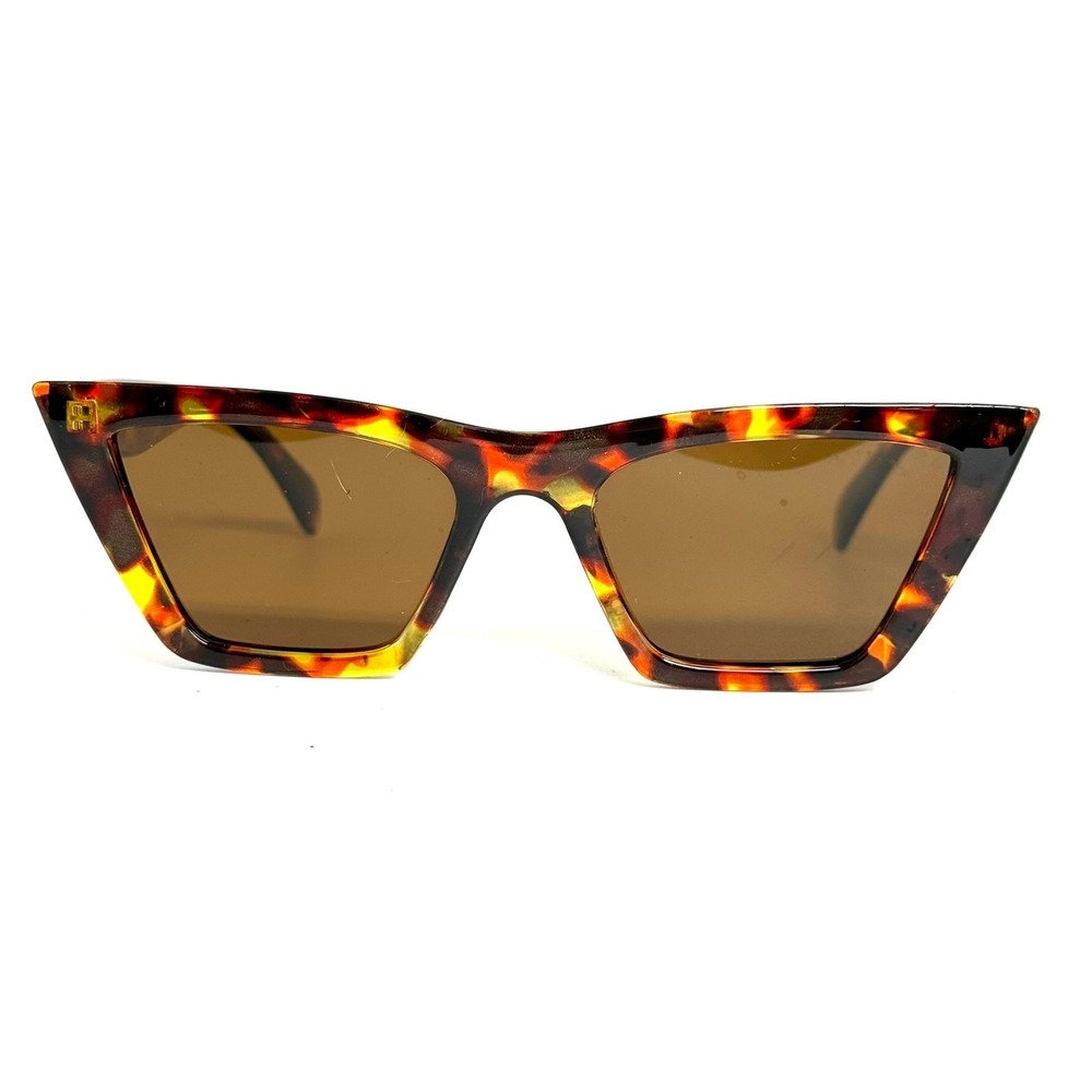 Polarized Tortoiseshell Cat Eye Sunglasses AF3173 54-21-144 Brown Lens